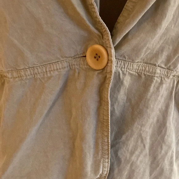 Oska jacket sz 1 (6/8) tan button closure pockets great pre owne - Picture 6 of 9